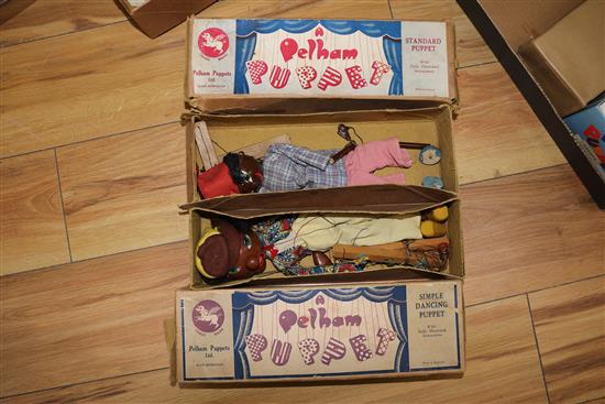 Six Pelham puppets